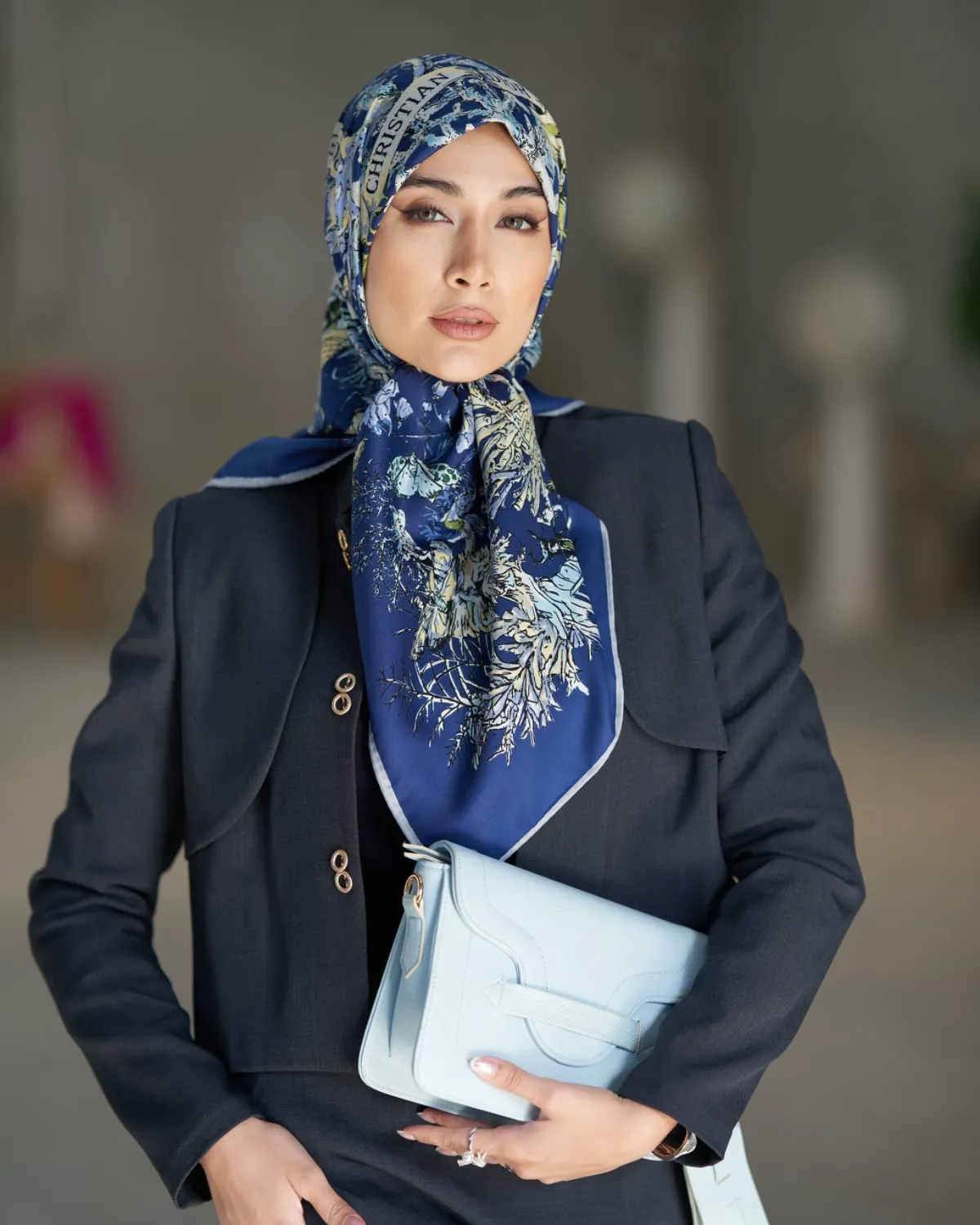 روسری ابریشم زارا وارداتی