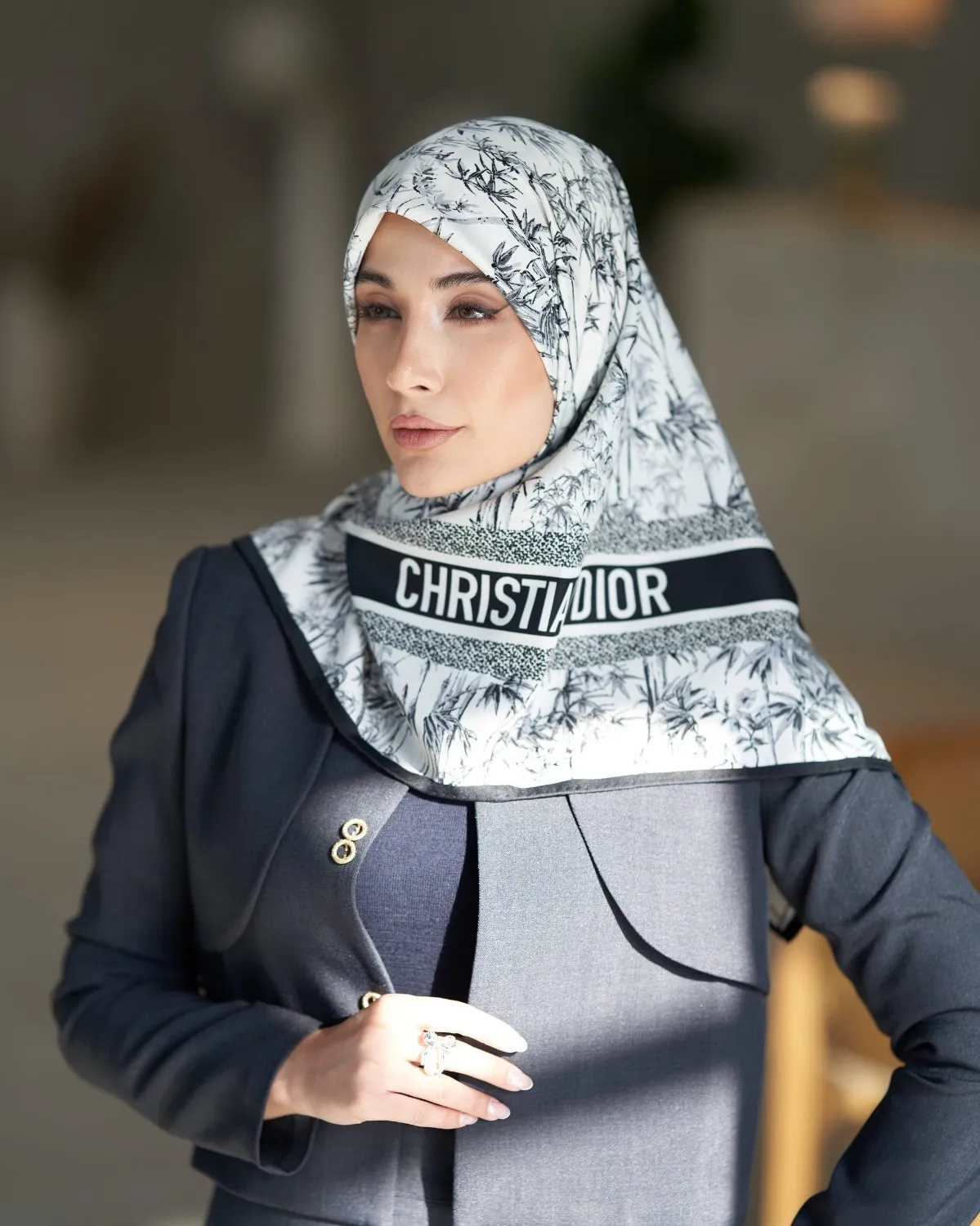 روسری ابریشم زارا وارداتی