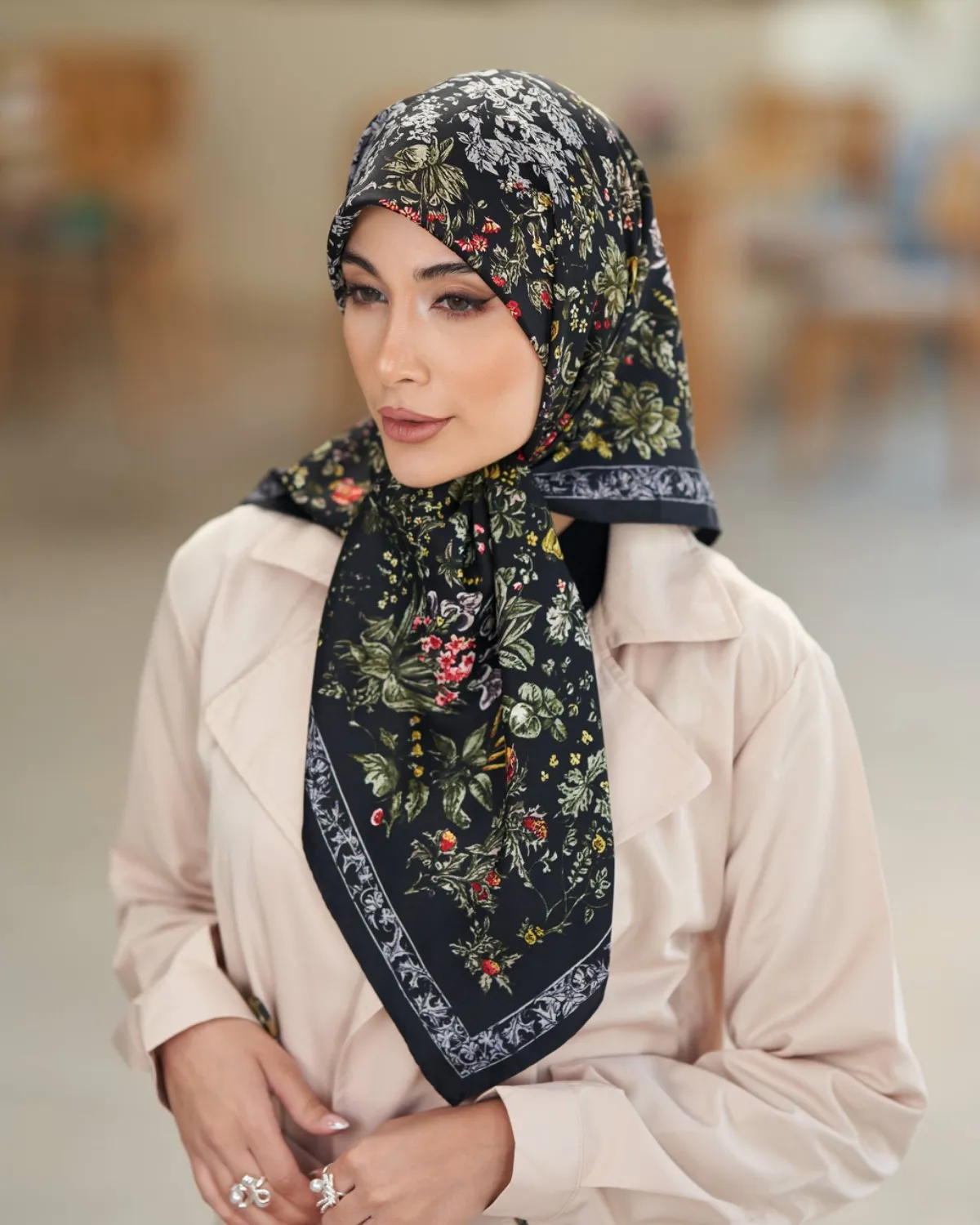 روسری ابریشم زارا وارداتی