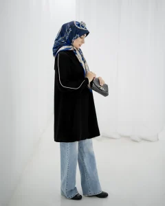 مانتو دانژه زنانه خنک و آزاد با پارچه شانتون نخ اندونزی